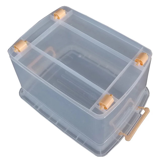 keyway plastic storage box with lock with handle