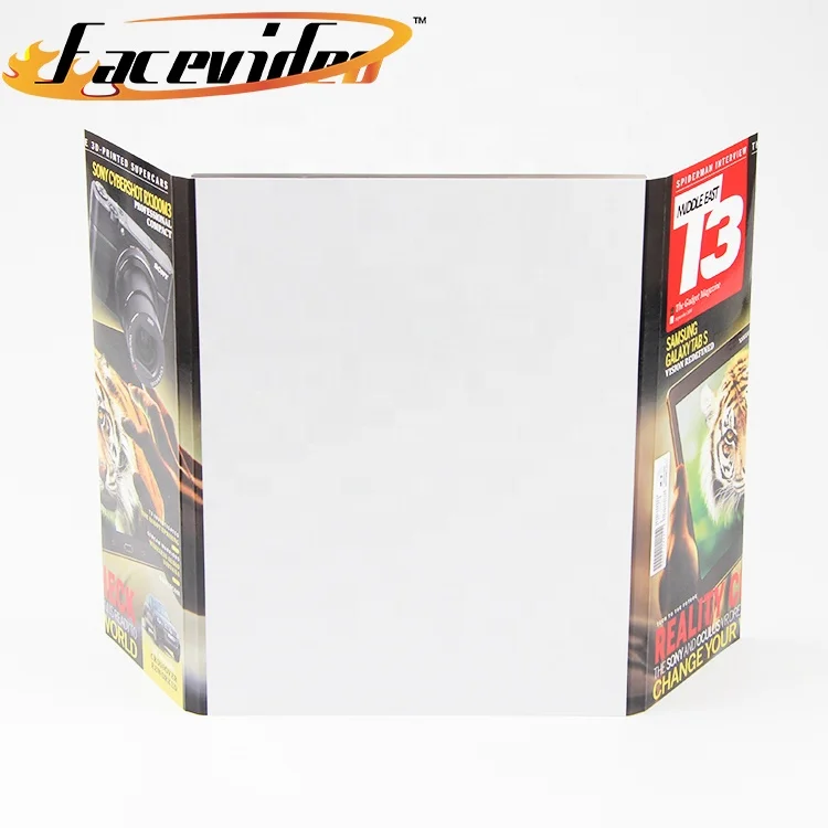 fashion design handmade double door open 4.3 inch video brochure lcd screen greeting card for business wedding gift birthday