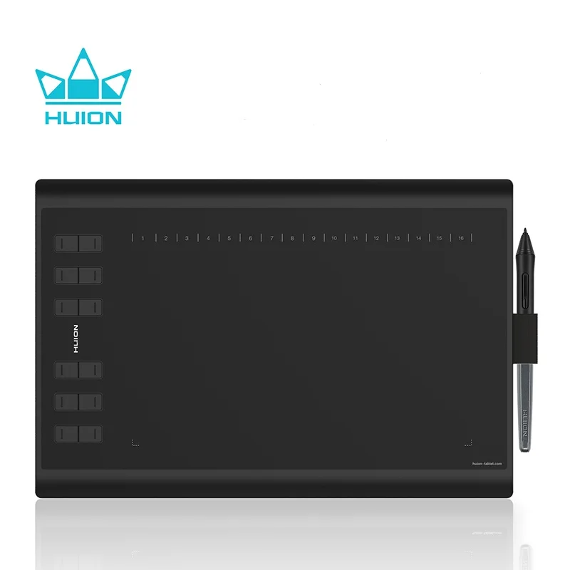  Графический планшет Huion H1060P для рисования 8192 уровней emr с безбатарейным стилусом и функцией