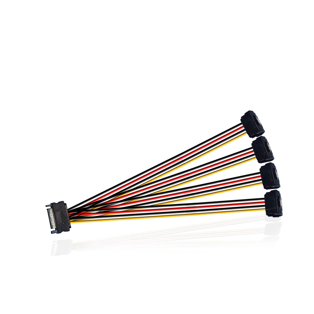 15 Pin SATA мужской 4 Женский IDE HDD мощность жесткий диск кабель