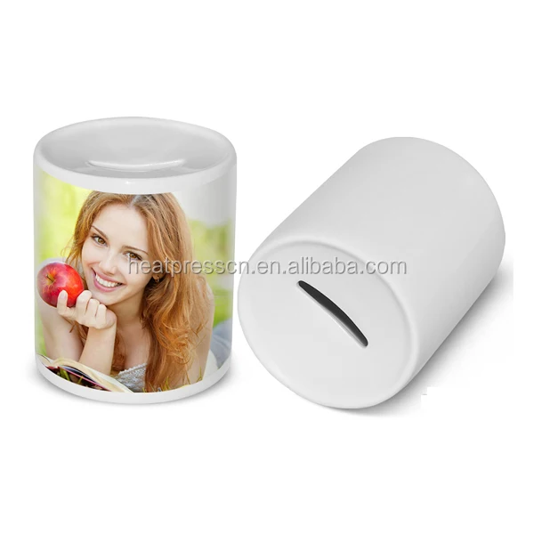 Сублимация Копилка в белом цвете