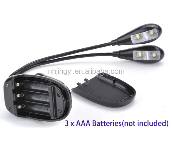 
high bright mini rechargeable or aaa battery reading led book lamp with clip 