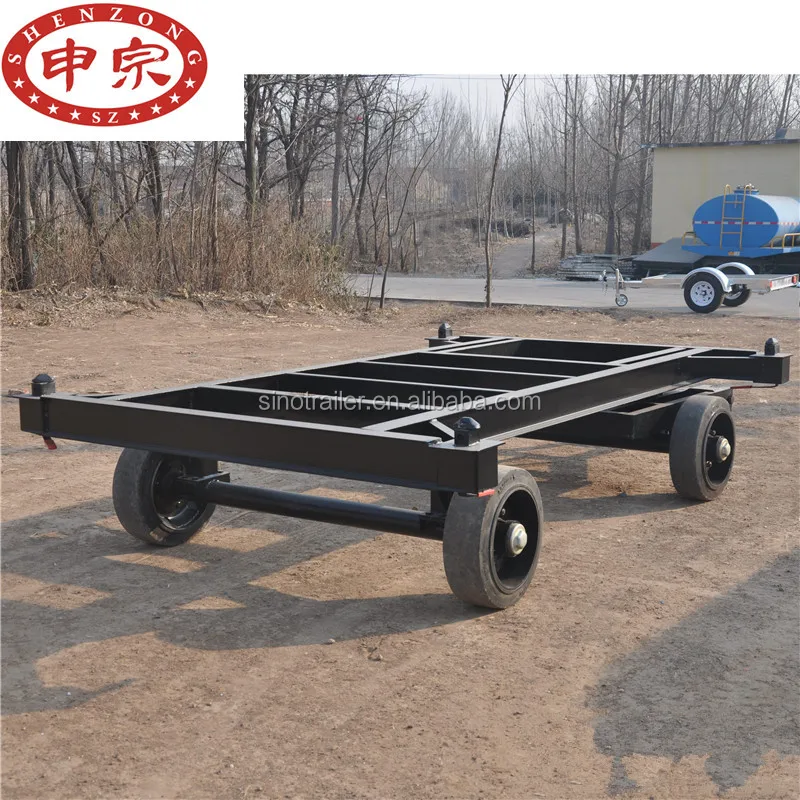 20ft container skeleton low bed flatbed trailer chassis