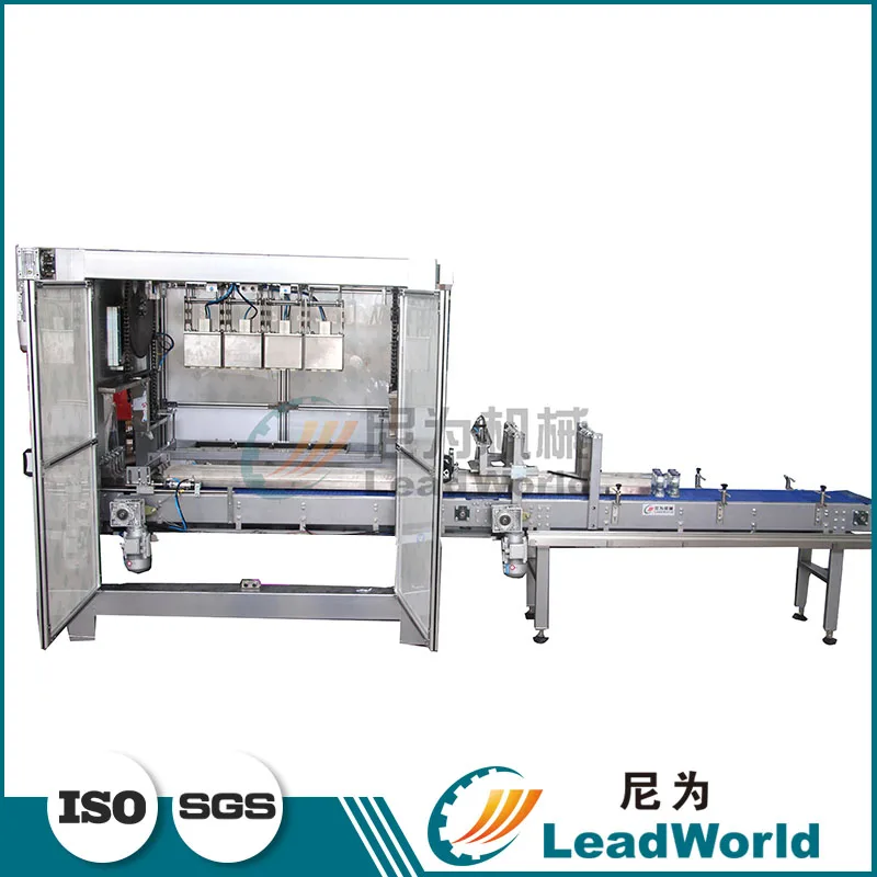 Автоматические Стеклянные Бутылки Вина Напитков Стиральный Порошок Упаковщик