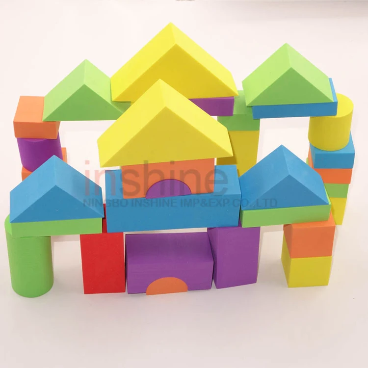 High Quality durable kids building blocks color eva educational toy