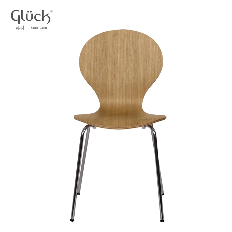 
European Modern Designer Metal High Back Wood Chair Dining Room Cheap Bentwood Chairs 