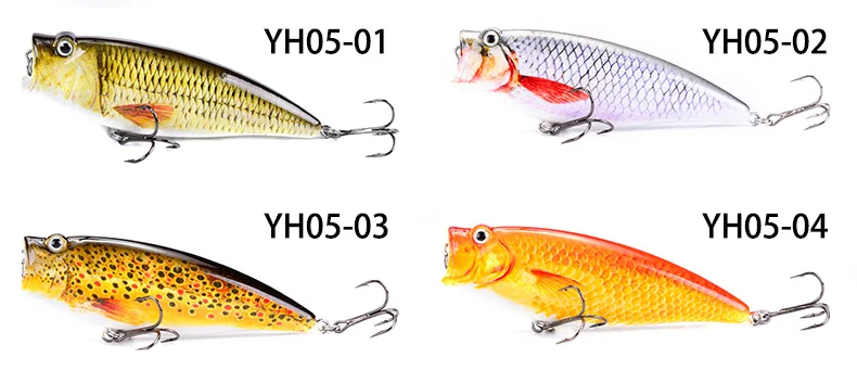 Lureking Fast Shipping Colorful Gt Popping Popper Lures, Artificial Popper Lures Saltwater