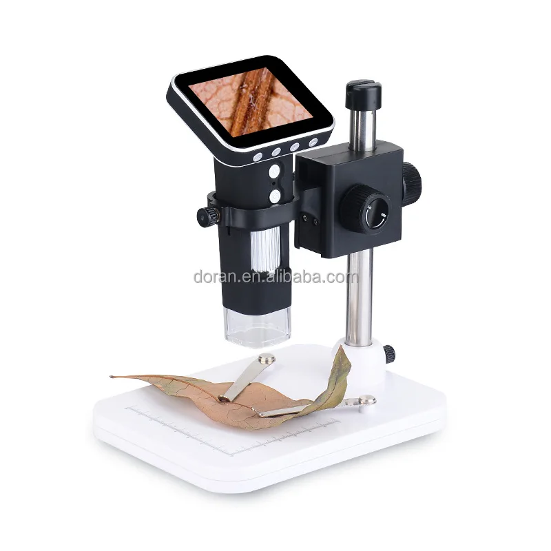High quality wireless portable digital microscope with a display screen