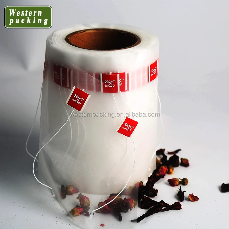 nylon mesh empty tea bags with tag  tea filter bags