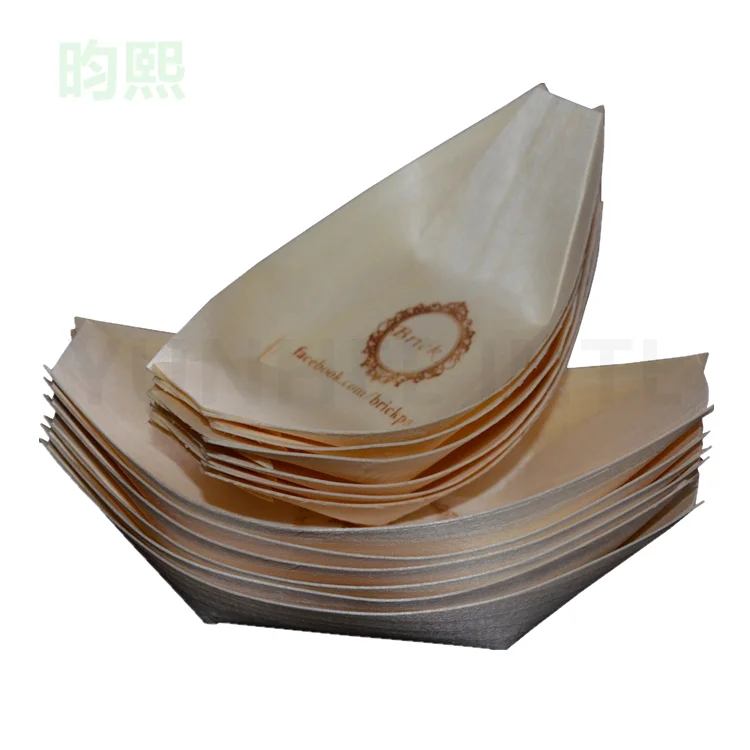 
F-S-C F-D-A Approved Pine Wood Boat Shape Container 