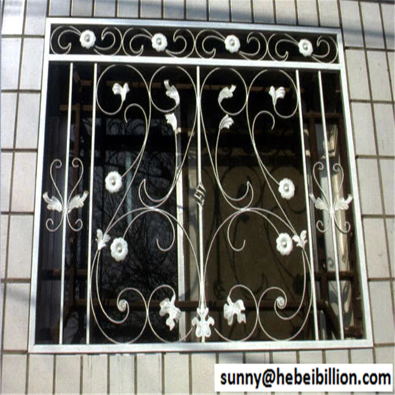 ornamental iron window grill exporter and manufacture