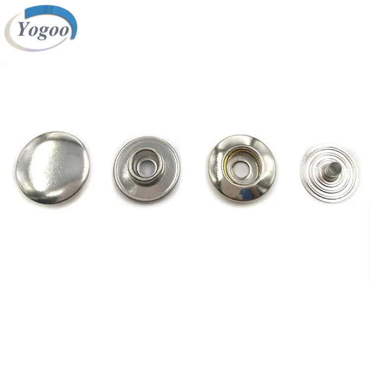 Classic Design Round Blank Silver Zinc Alloy Press Metal Snap Button for Clothing