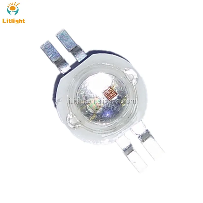 
PLCC-4 Bicolor 4 Pin Red Blue, Yellow White Chip 2*1W 2W, 2*3W 6W High Power Bi-color Red White LED Diode 