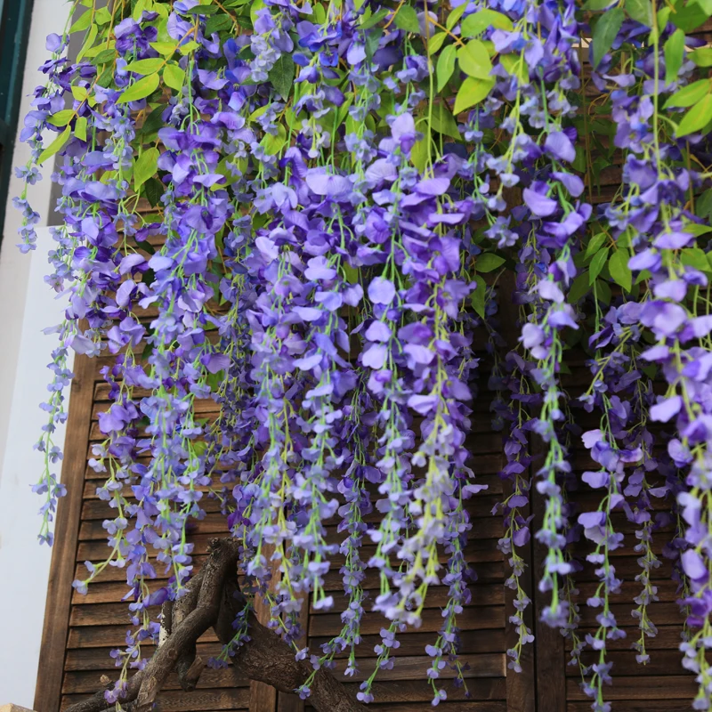 christmas arrangement stands party decorations cheap sale silk flower vine wedding flowers decoration artificial wisteria tree