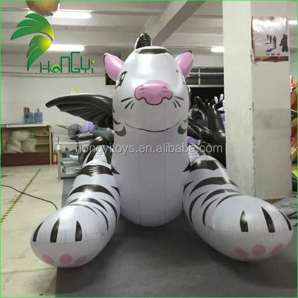 Inflatable white tiger / 3m long inflatable cartoon model character doll