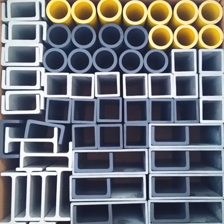 Fiberglass FRP Pultrusion Profile, FRP Tube/Angle/Channel/Beams/Stair Nosing