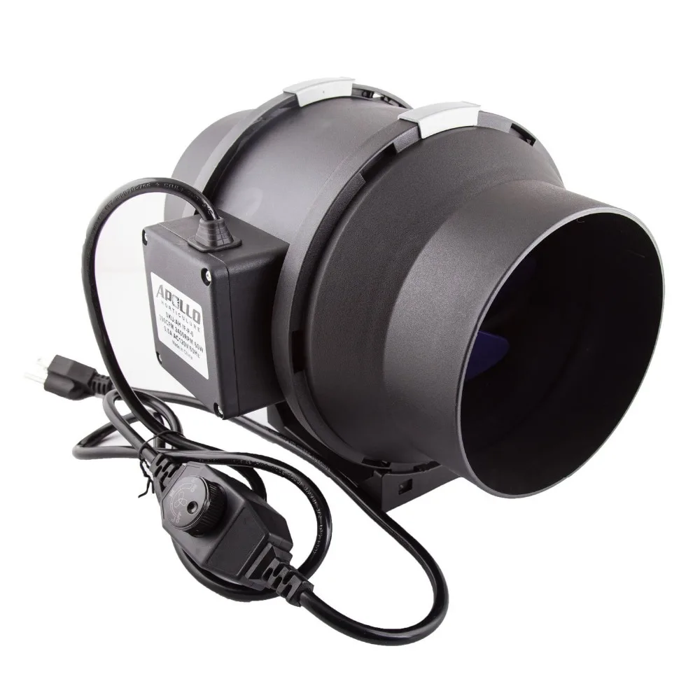 Diameter 100mm to 200mm Plastic Inline Mixed Flow Extractor Fan