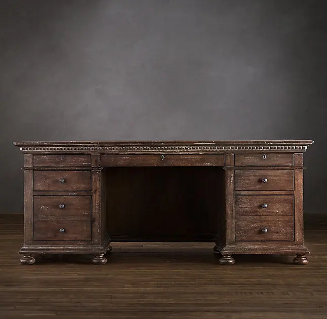 Luxury design wooden curved desks for office or home