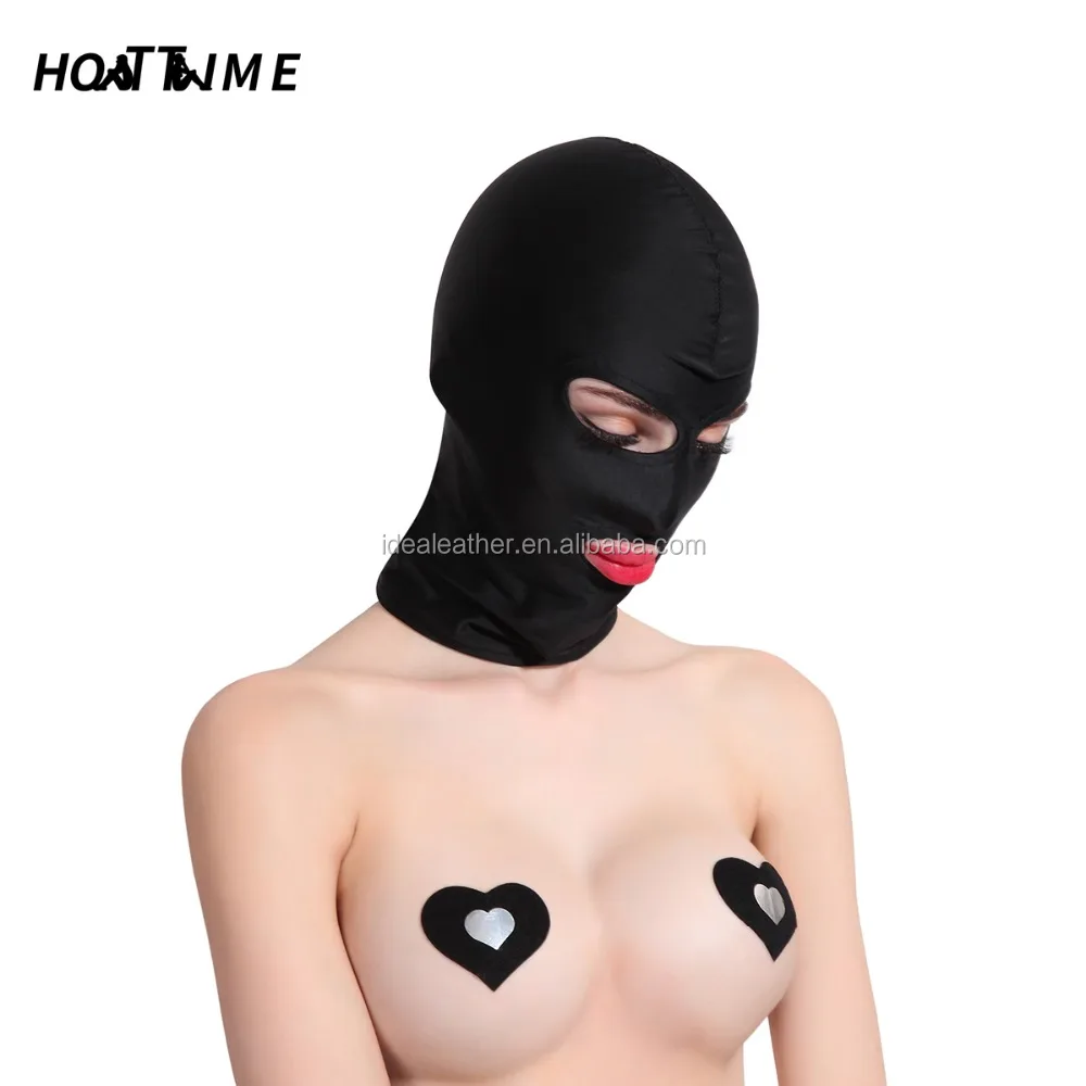 Factory Price Flirting Bondage Headgear Bondage Mask Sex Toys Fetish For Couples Elastic Fabric SM TOYS Stock