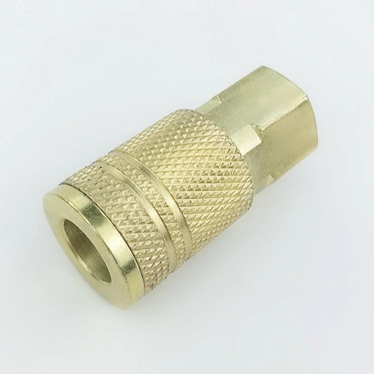USA NM02-SF-02 New Milton style carbon steel brass female pneumatic quick connect coupler coupling