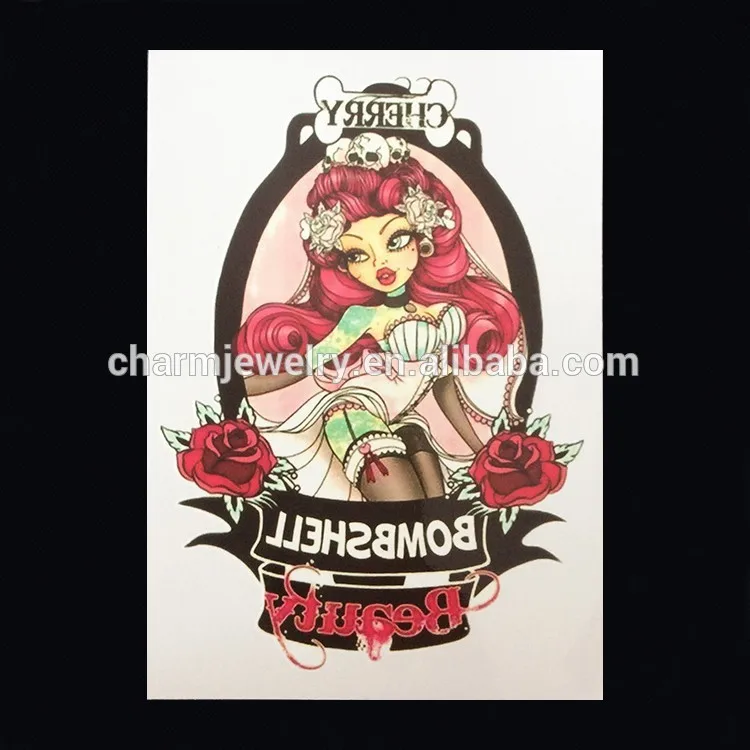 Oem оптовая продажа дети втулка татуировки обычай татуировки наклейки популярные рука татуировки для девочек W-1052