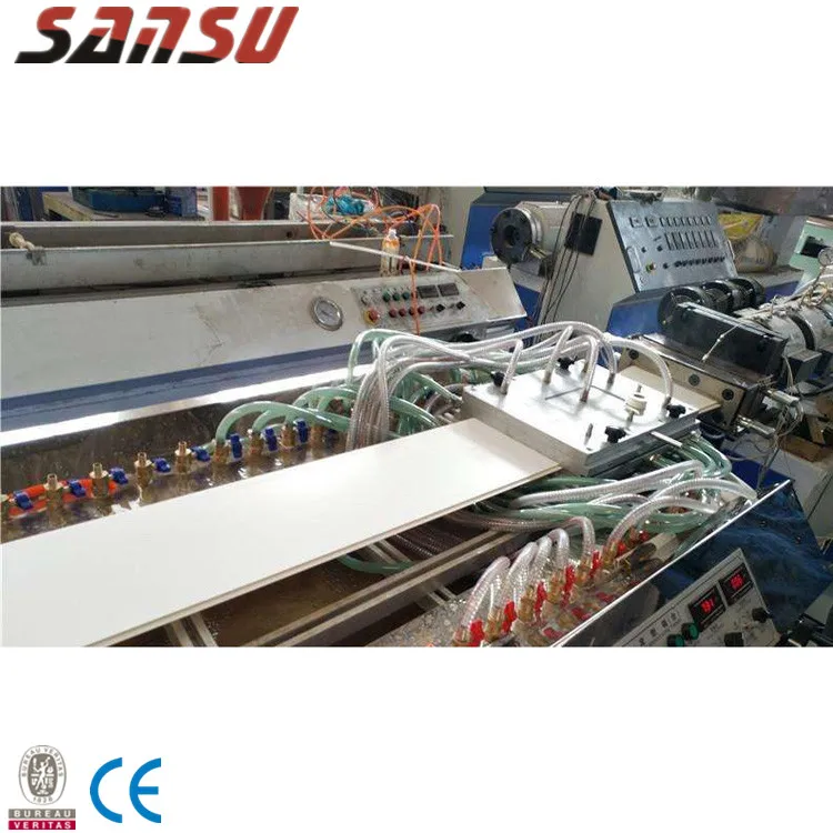 plastic PVC WPC ceiling wall panel manufacturing extrusion production making machine extruder machinery line