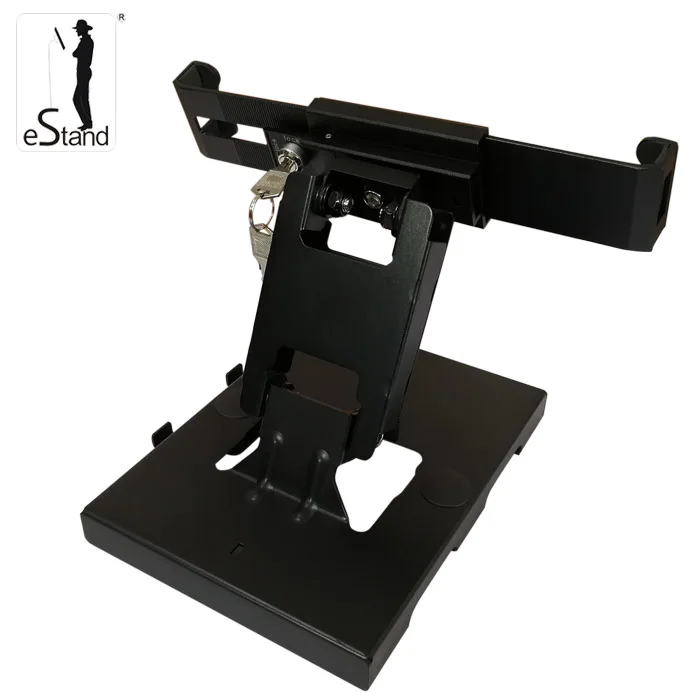 eStand BR28004Q android tablet pc desk stand with keylock mount for store display racks