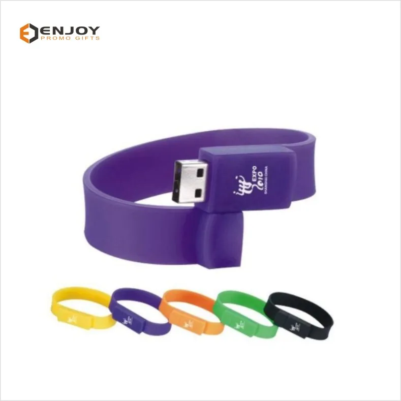 Full Capacity 2G/4G/8G/16G/32G Silicone Wristband USB Flash Drive