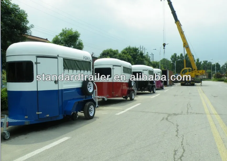 
Two horse straight load economic horse float 