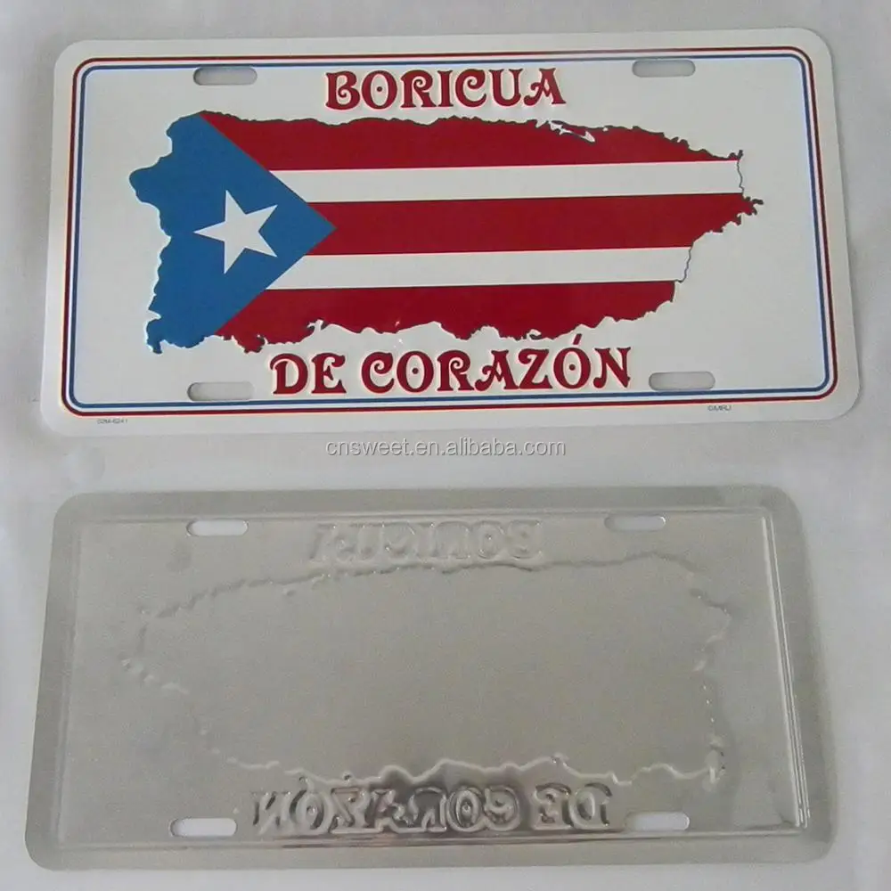 
YA031 advertising promotional blank reflective licence plate 