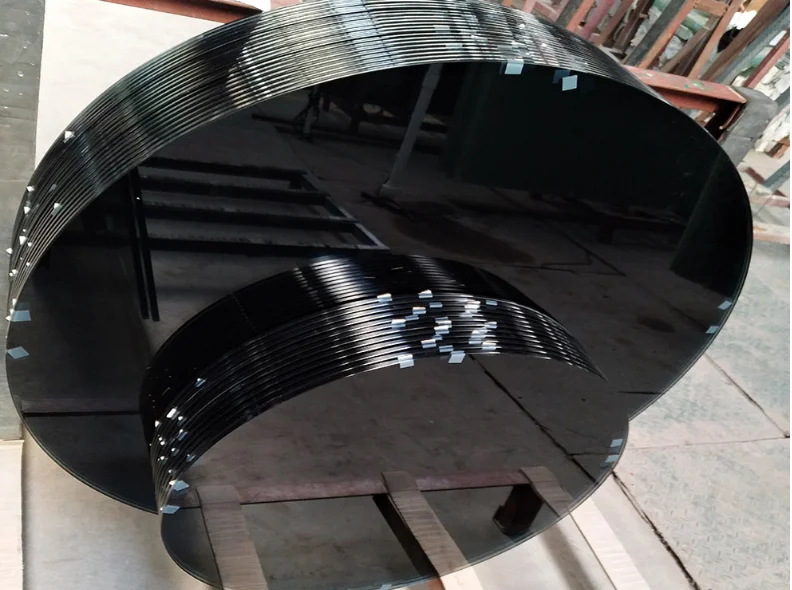 Glass Factory China manufacturer round clear tempered glass for sale