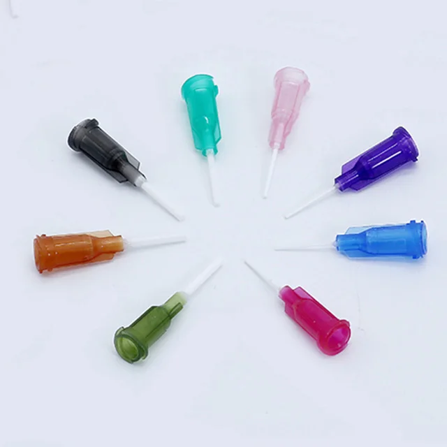Гибкий промышленный дозирования иглы ПП Гибкая 14G-25 г клей PP семена иглы/шприц иглы/шнековый пластиковый