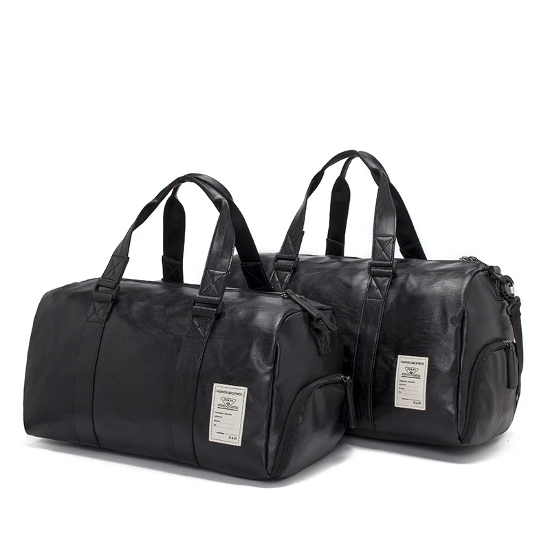 
New portable waterproof travel bag pu large capacity unisex sports and fitness light luggage travel bag 