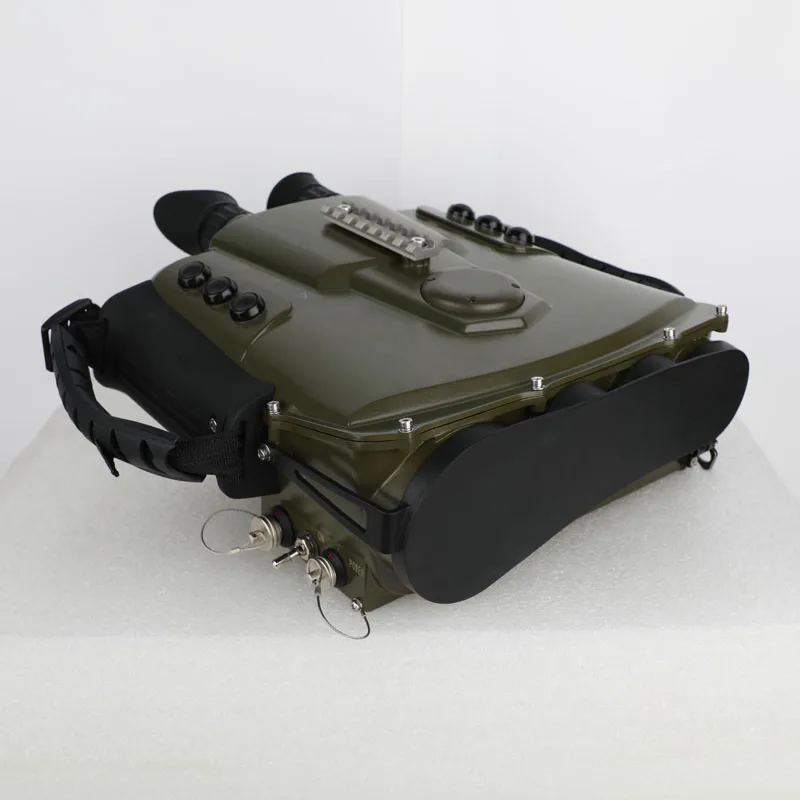 Police and military style binocular night vision binocular camera with laser rangefinder