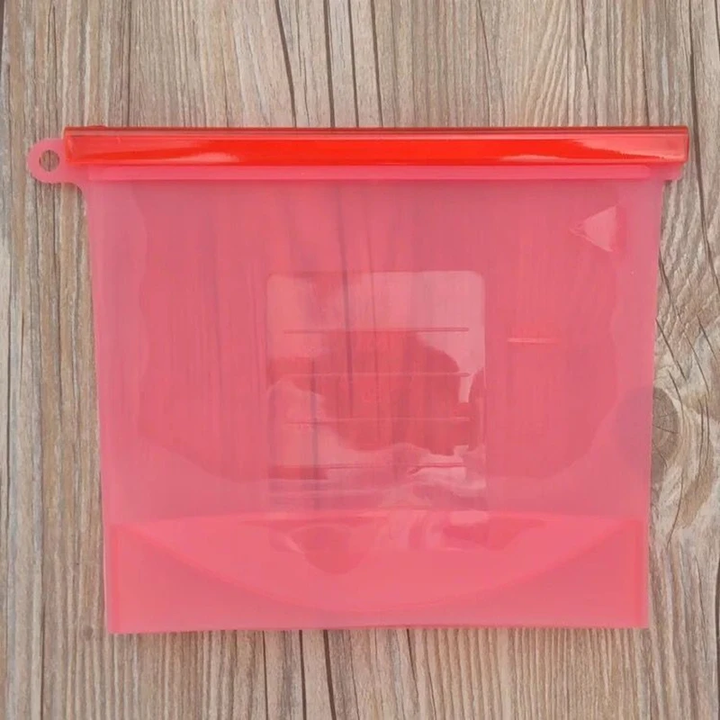 BPA Free Amazon Hot Selling 1000 ML Reusable Silicone Food Storage Bag