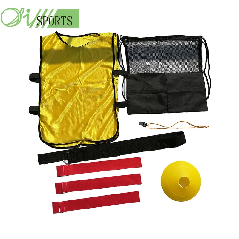 Flag football set with belt and training cones