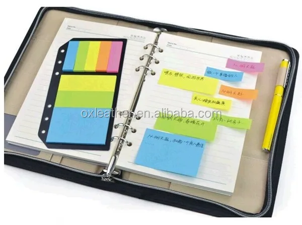 A5/A6 journal notebook with zipper & calculator pen holder card holder memo holder