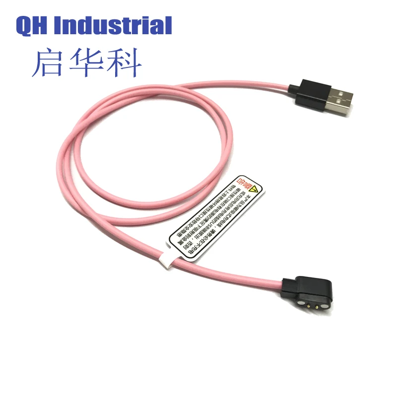 2.84 Pitch 4.0 Pitch High Current Male and Female Pogo Cable Magnetic Charging Connector 2Pin Magnetic Connector