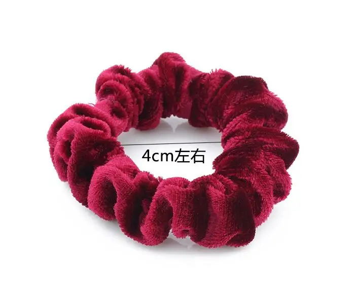 Wholesale bobbles elastic velvet hair band hair scrunchie for girls