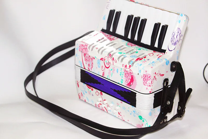 17 key 8 bass Eco-friendly and non-toxic ABS plastic accordion for children for sale