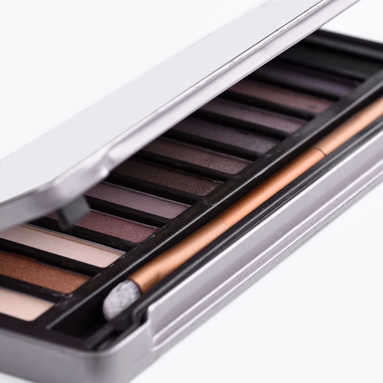  2018 новые продукты 12 видов цветов make up блестящие голый палитра теней для век