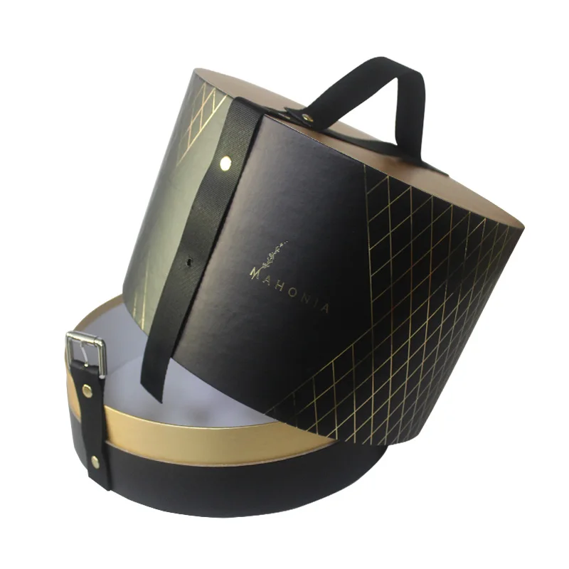 
Custom made luxurious wedding round cake box paper tube packaging for birthday cheese cake 