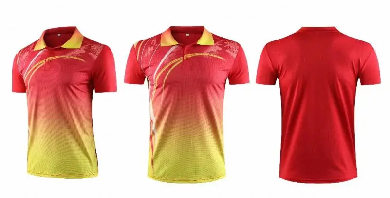 Wholesale unisex custom printing tennis wear polo shirt with high quality