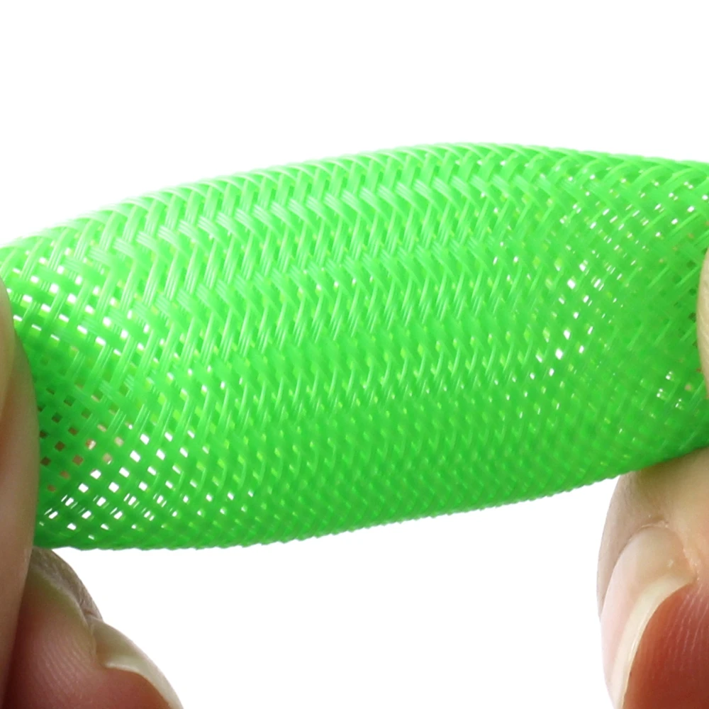 10.5mm green Flame Retardant Woven Woven Cable Braided Wrap