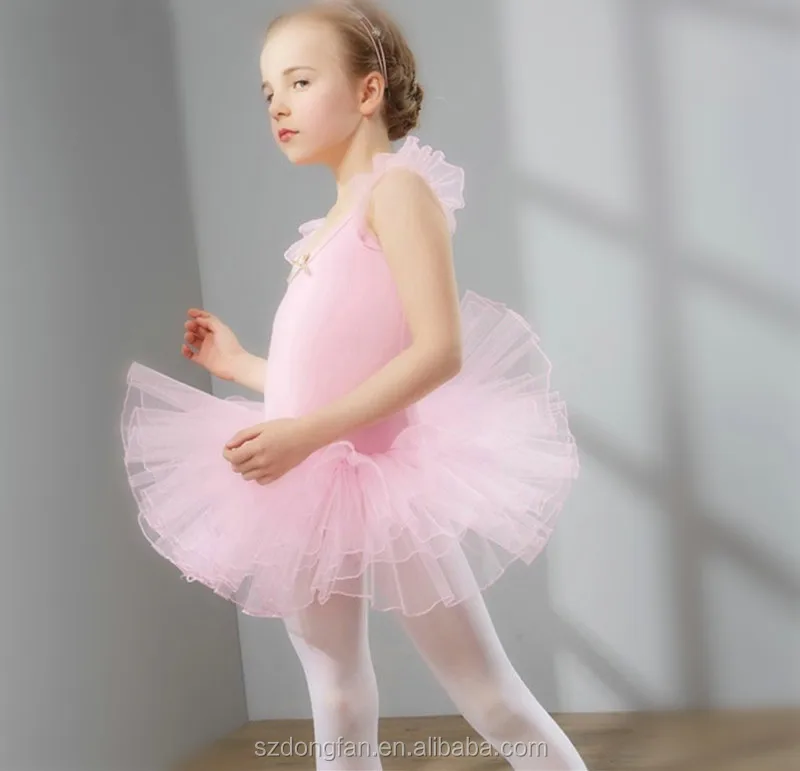 Elegant Ballerina Tutu Dresses Kids Dance Costume Leotard Ballet Dresses Gymnastics Leotards For Baby Girls