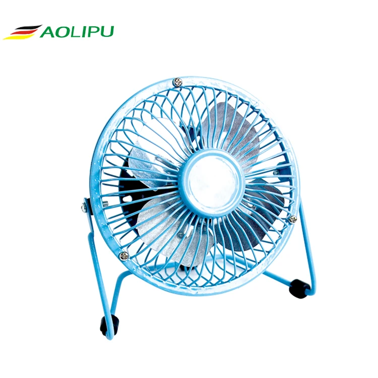 RoHS approval usb mini fan promotional gifts metal 4 inch desk portable usb fan