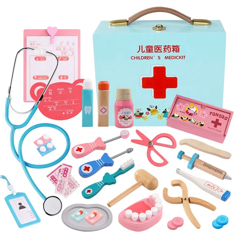 Игрушка для ролевых врачей, деревянная игрушка для косплея, имитация стоматолога, аксессуары, инструменты, набор врачей, игрушка для ролевых игр