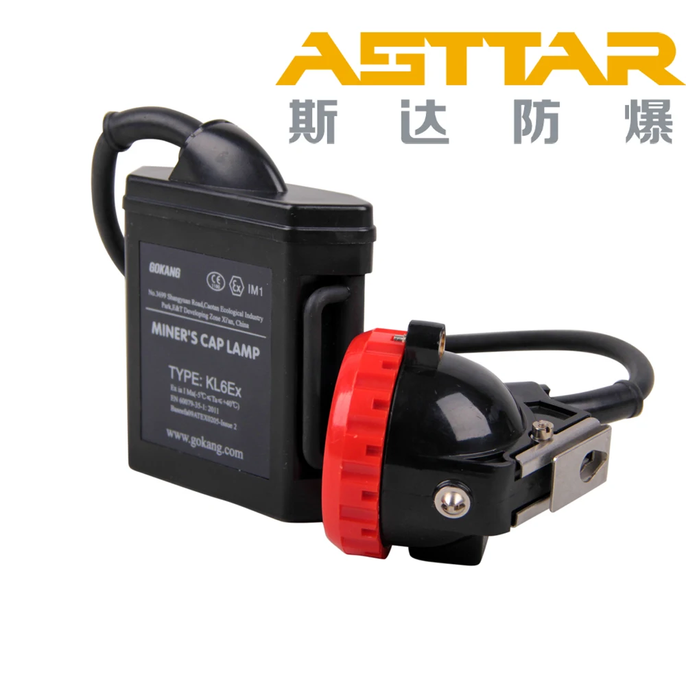 
Gokang LED Miner Safety Cap Lamp Waterproof 5500LUX KL6Ex for Fishing Hunting Camping Outdoor 