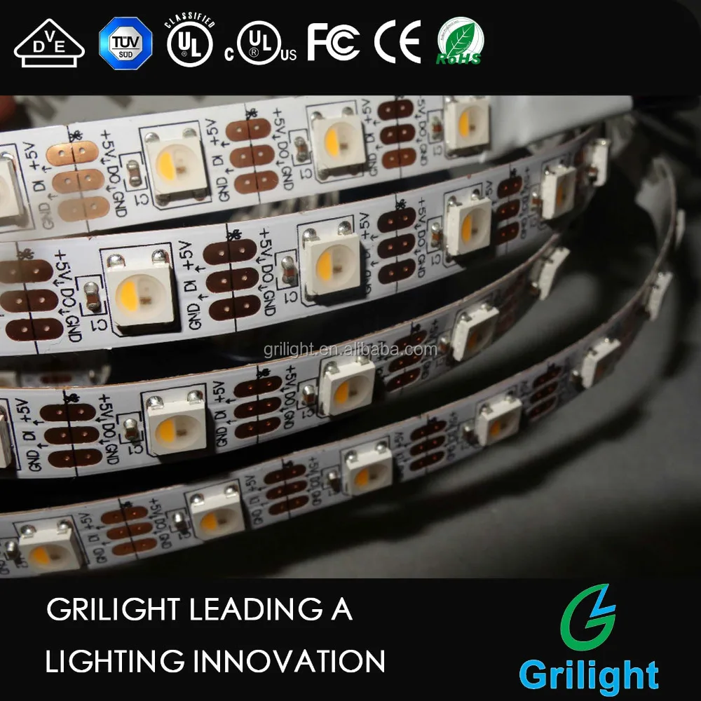 DC5V RGB/RGBW 4 канала sk6812 адресуемых rgbw Светодиодная лента 30led 60led 144led