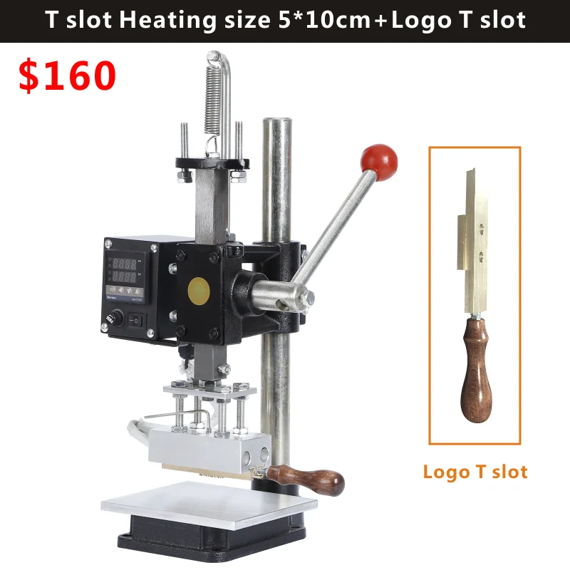 
300W Stainless Steel Manual Bronzing Tipper Stamper PVC Card Hot Foil Stamping Machine 